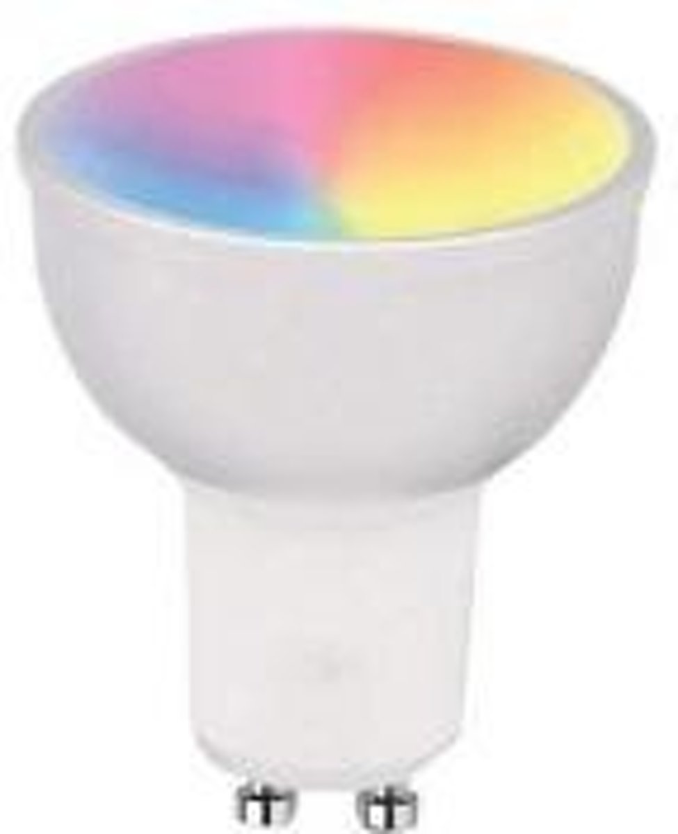 WOOX R5077 Smart GU10 LED spot RGB & warm wit, powered by TUYA [GU10, 4,5W, 380 Lumen, 2700K, RGB]